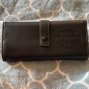 Harley-Davidson Dark Brown Men or women Leather Wallet